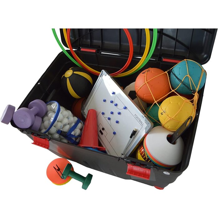 EDA Power Tower TRAFIC BOX 85 L scharnierend deksel met clipsluiting. 2 wielen.