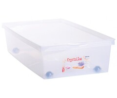 EDA Power Tower BED BOX 33 L mit bi-direktionalen Rollen und Schnappdeckel