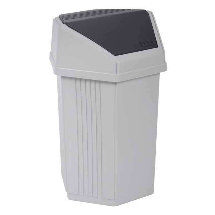 EDA Poubelle Power Tower avec couvercle pivotant 15L