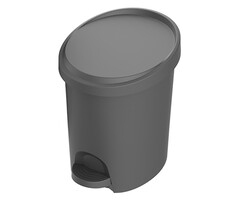 EDA Power Tower Stepy poubelle à pédale 6 litres avec seau intérieur anthracite