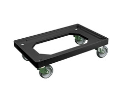 Power Tower Transportgestell / Rollwagen für Kunststoffkisten 600 x 400 mm bis zu 240 kg Schwarz