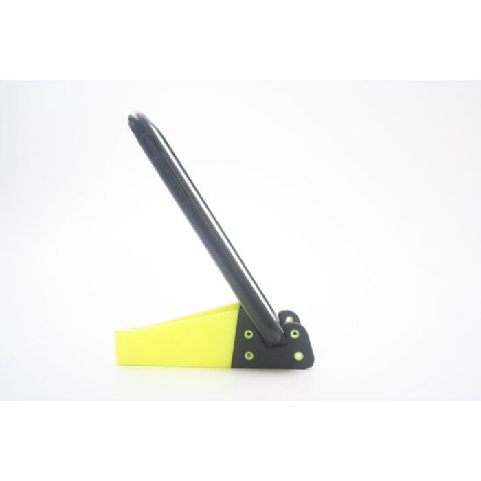 Verstelbare telefoonstandaard geel