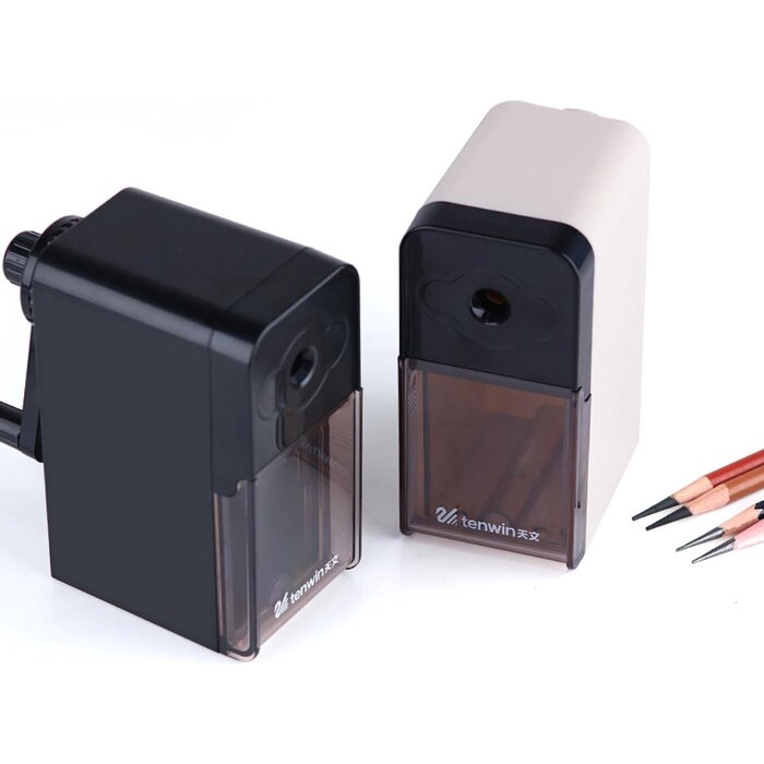 Power Tower Taille-crayon manuel Power Tower noir