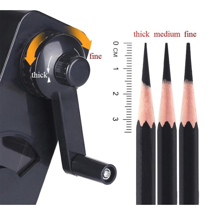 Power Tower Taille-crayon manuel Power Tower noir