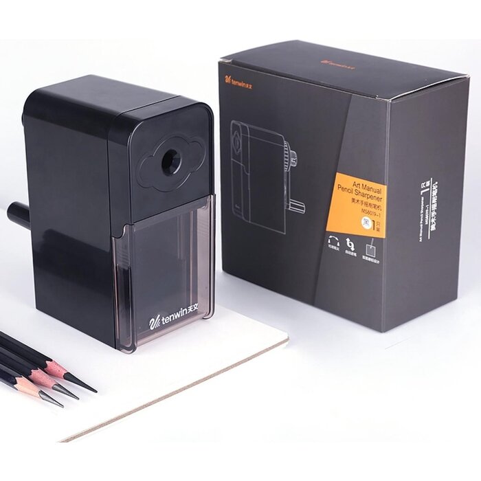 Power Tower Taille-crayon manuel Power Tower noir