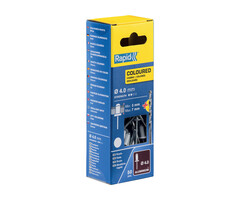 Rapid Rapid Gekleurde klinknagel Wit 4.0 x 10 mm