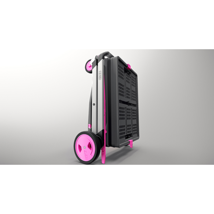 Clax Chariot Clax avec caisse pliante - Rose