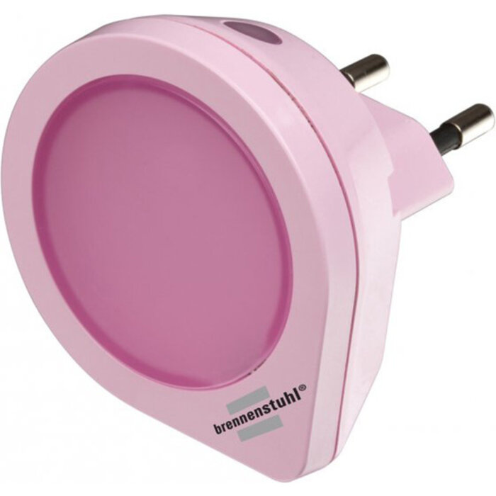 Brennenstuhl Brennenstuhl LED-nachtlampenset met schemeringssensor en 1 LED (1x wit, 1x roze, 1x blauw)