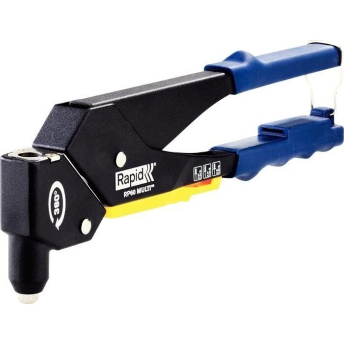 Rapid Rapid RP60 Pince multi-rivets  avec buse universelle à tête pivotante 360 ​​et système de mesure intégré