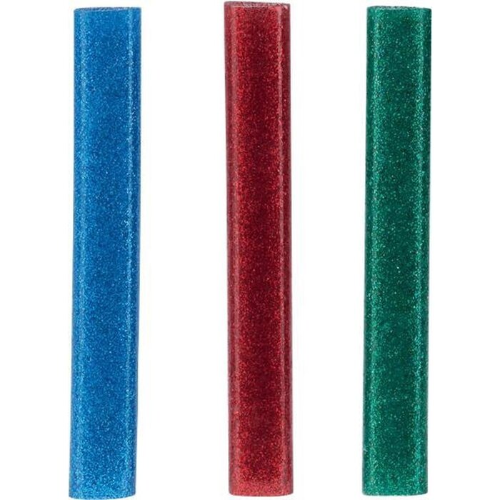 Rapid Bâtonnets de colle ovales rapides pour matériaux sensibles, couleur pailletée