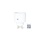 Perel Smart wifi-stekker, 13 A, 3000 W, voor gebruik binnenshuis, Duitse aarding type F, wit