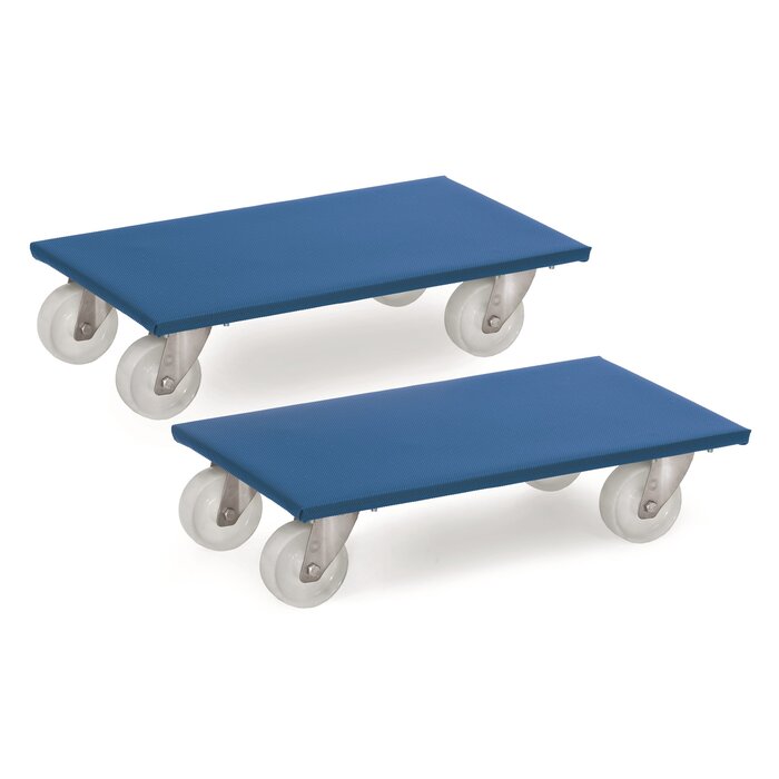 Fetra Fetra Furniture plate-forme roulante lot de 2 pièces, 350 kg, 600 x 300 mm