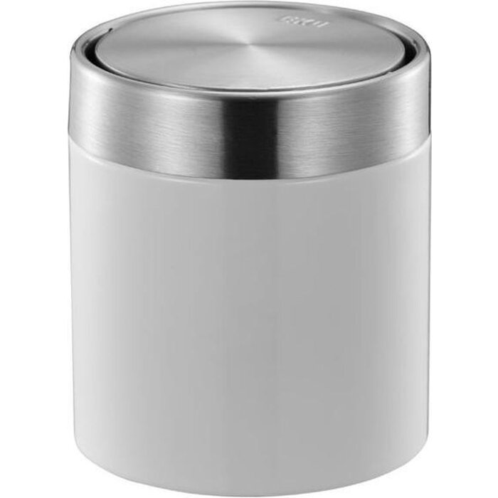 Eko EKO Tischabfalleimer Fandy – 12 x 13,8 cm – Weiß