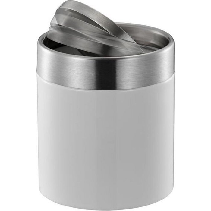 Eko EKO Poubelle de table Fandy - 12 x 13,8 cm - Blanc