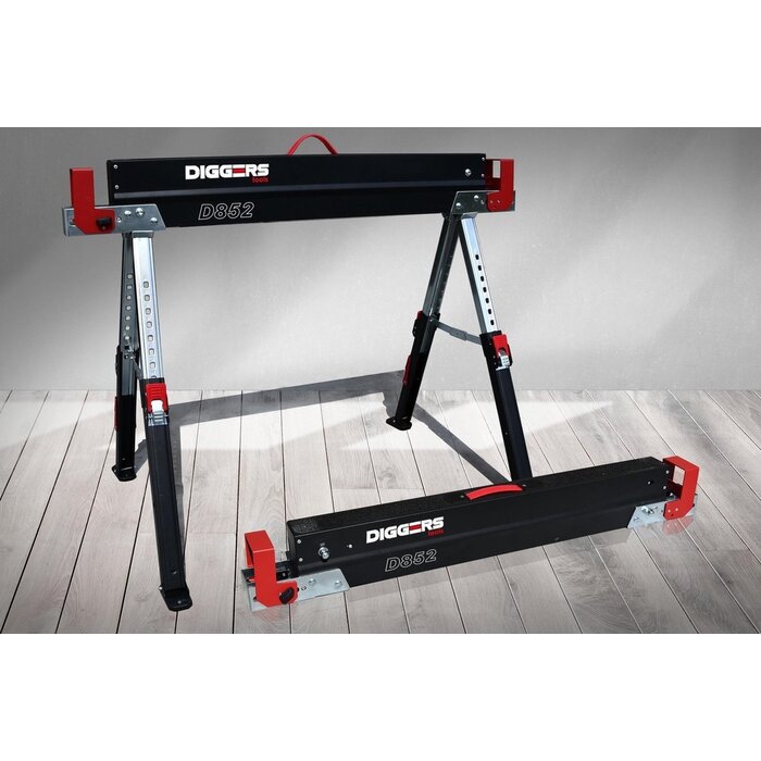 Diggers Baggerböcke - Arbeitstisch D852 Set 2 Stück je 600 kg