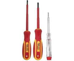 Toolland Toolland Set met 2 Geisoleerde Schroevendraaiers + Spanningzoeker