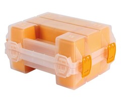 Perel Perel  Boîte de Rangement Double Face  Jaune - 195 X 145 X 95 mm