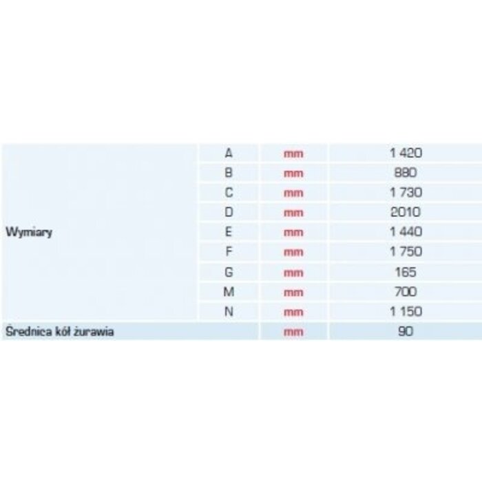 Mobiele werkplaatskraan tot 1000 kg