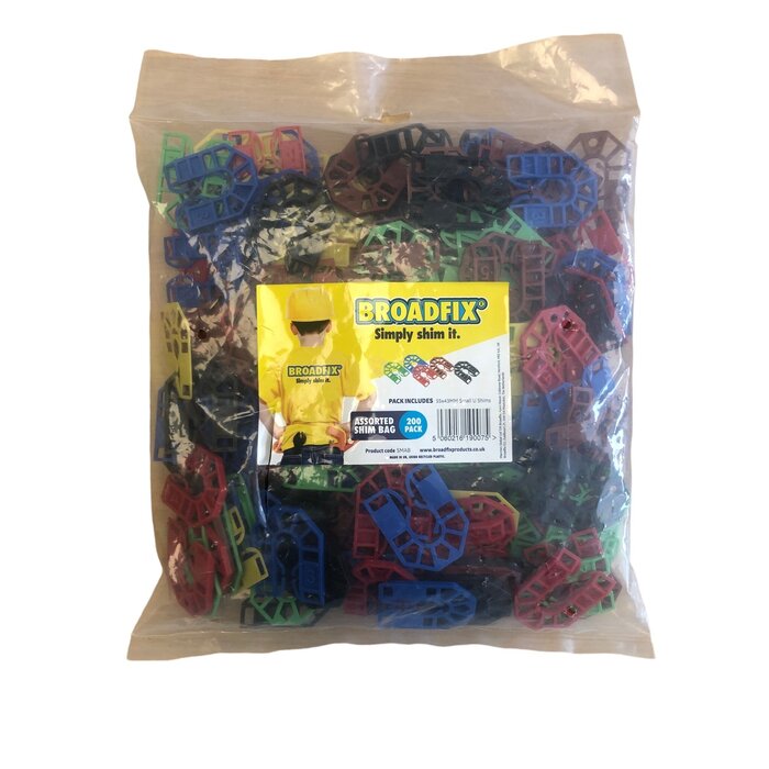 Broadfix Broadfix U-förmige Keile, sortiert 55 x 43 mm, Satz mit 200 Stück