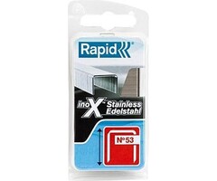 Rapid Agrafes Rapid n° 53 à fil fin en acier inoxydable 6 mm