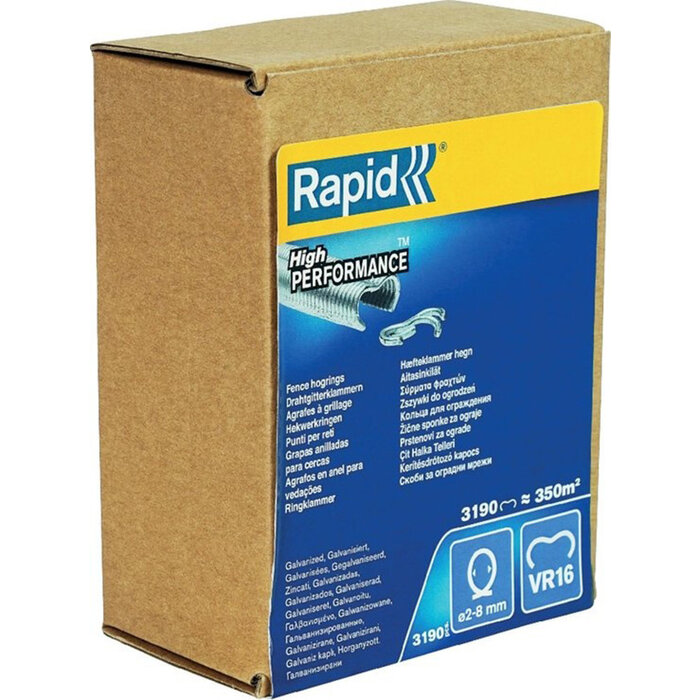 Rapid Agrafes de clôture RAPID VR16 3190 pcs zinguées