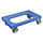 Transportframe - dolly voor kunststof kratten van 600 x 400 mm tot 240 kg Blauw