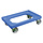 Transportgestell / Rollwagen für Kunststoffkisten 600 x 400 mm bis zu 240 kg Blau