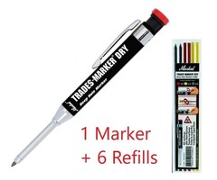 Markal Markal Grafiet vulpotlood Dry Starter Pack met houder en 6 stiften.