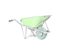 Matador E-barrow brouette aluminium hdpe vert 90 L pneu increvable