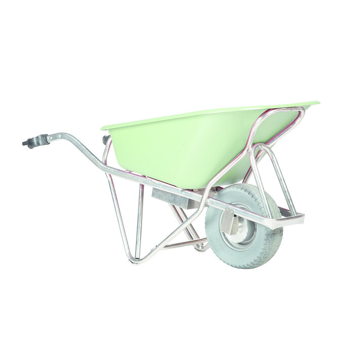 Matador E-barrow Schubkarre Alu-HDPE-Behälter grün 90 L pannensicherer Reifen