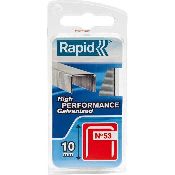 Rapid Rapid Dundraadnieten Type 53 - Gegalvaniseerd Staal - Scherpe Punten - 10 mm - 1080 Stuks