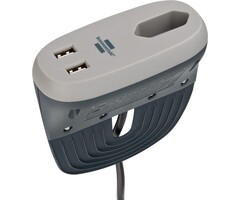 Brennenstuhl Brennenstuhl Estilo Steckdosenleiste für Sofa mit USB und 1x Eurostecker anthrazit/grau