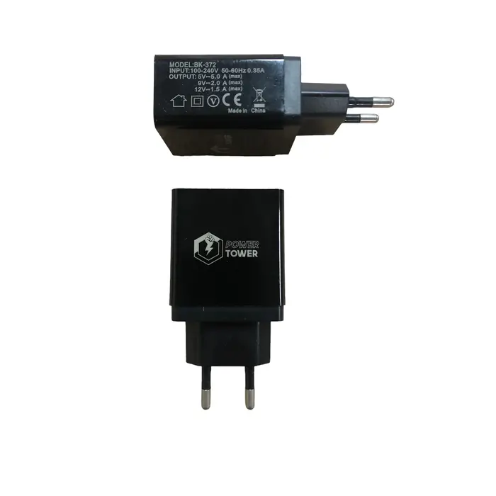 Power Tower Power Tower USB-Schnellladegerät 3 usb-steckdosen schwarz