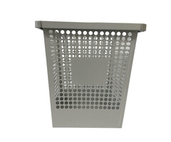 V-PART Vintage Papiereimer / Papierkorb Stahl 27 Liter