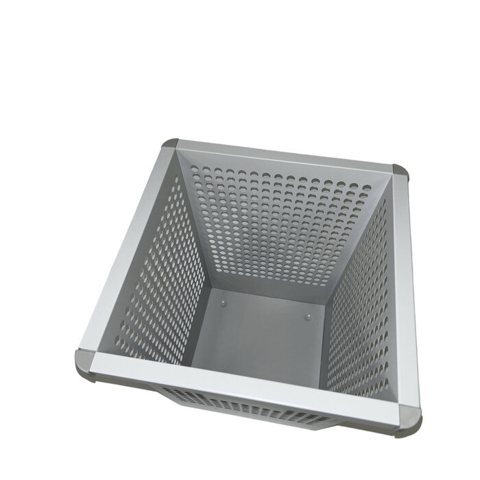 V-PART Vintage Papiereimer / Papierkorb Stahl 27 Liter