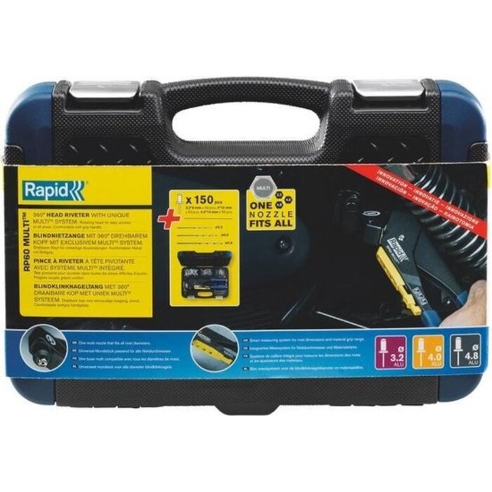 Rapid Rapid blindklinknageltang RP60 multi set incl koffer