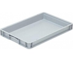 Kunststoffkiste mit geschlossenen Seiten 600x400x70mm