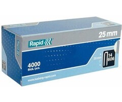Rapid Rapid Heftklammern 606/25 mm verzinkt (harzbeschichtet) 4.000 Stück, Box