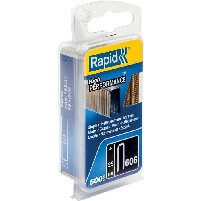 Rapid Nieten 606/25 mm Gegalvaniseerd (hars gecoat) 600 st., Box