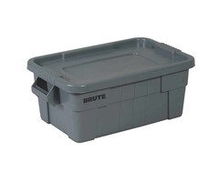 Rubbermaid Boîte de rangement Rubbermaid Brute 53L gris avec couvercle