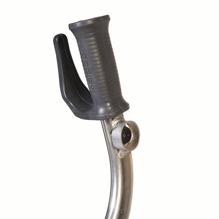 Matador E-barrow Elektroschubkarre Aluminium mit HDPE-Behälter rot, 90 L Pannenfreier Reifen