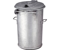 Mülleimer 110 Liter aus verzinktem Stahl