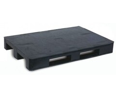 Kunststof pallet 1200 x 800 mm met drie skids