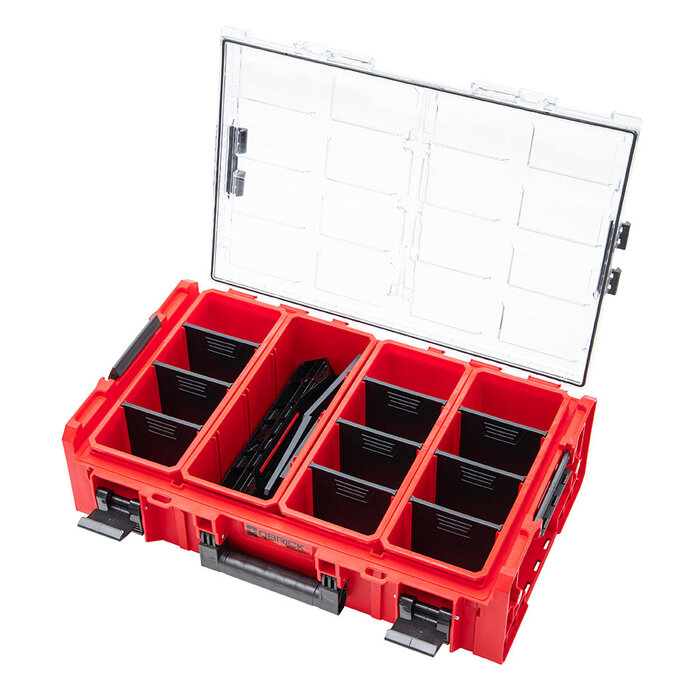 QBRICK Grand organisateur avec bacs et adaptateurs Qbrick System ONE RED Ultra HD