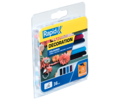 Rapid Rapid 5001363 Bâtons de colle - Couleur traditionnelle - 7x94mm (36pcs)