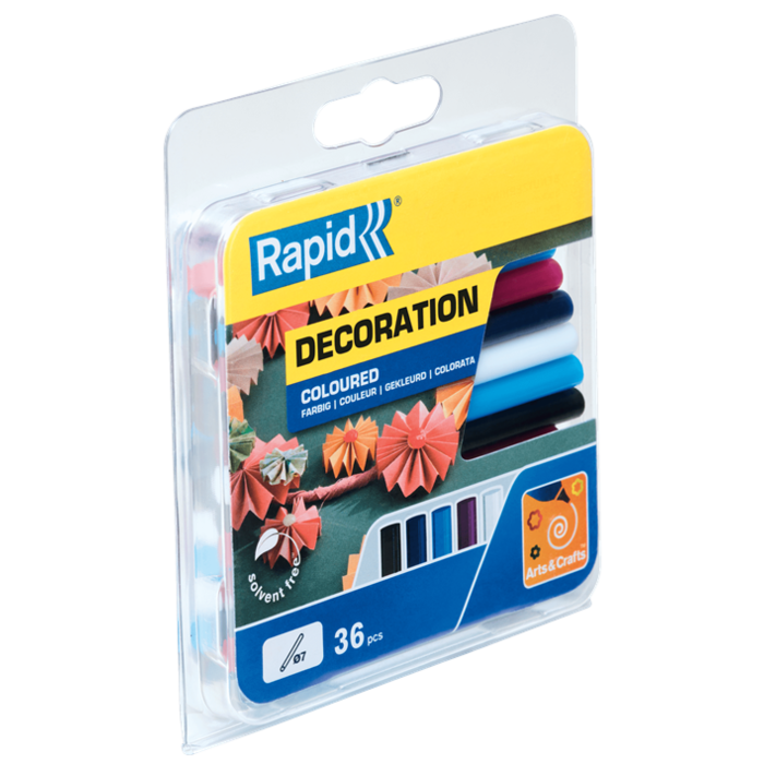 Rapid Rapid 5001363 Klebestifte - Traditionelle Farbe - 7x94mm (36Stk.)
