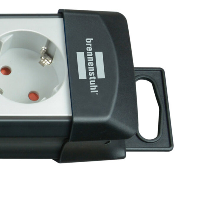 Brennenstuhl Brennenstuhl Premium-Line Steckdosenleiste mit 6 Kontakten / Grau / Schwarz - 5 Meter