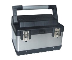 Perel Werkzeugkoffer - Edelstahl - 380 X 270 X 225 mm