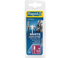 Rapid Rapid Blindklinknagels Waterdicht Ø 3.2 x 8 mm incl. Boor 50 st.. Box