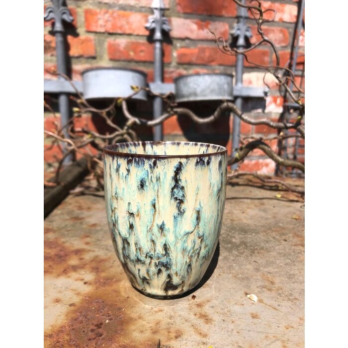 The Otter Bottle Set de 2 tasses à café/thé - vert chiné